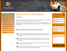 Tablet Screenshot of colwilkiebodyworks.com.au